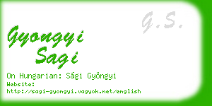 gyongyi sagi business card